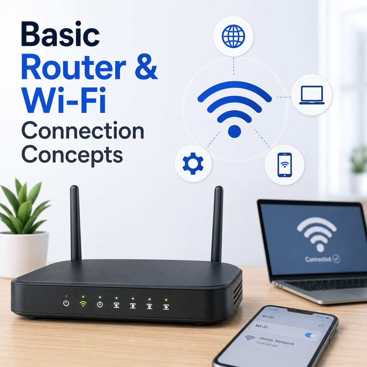 Wi-Fi displays as "Connected, No Internet Access"