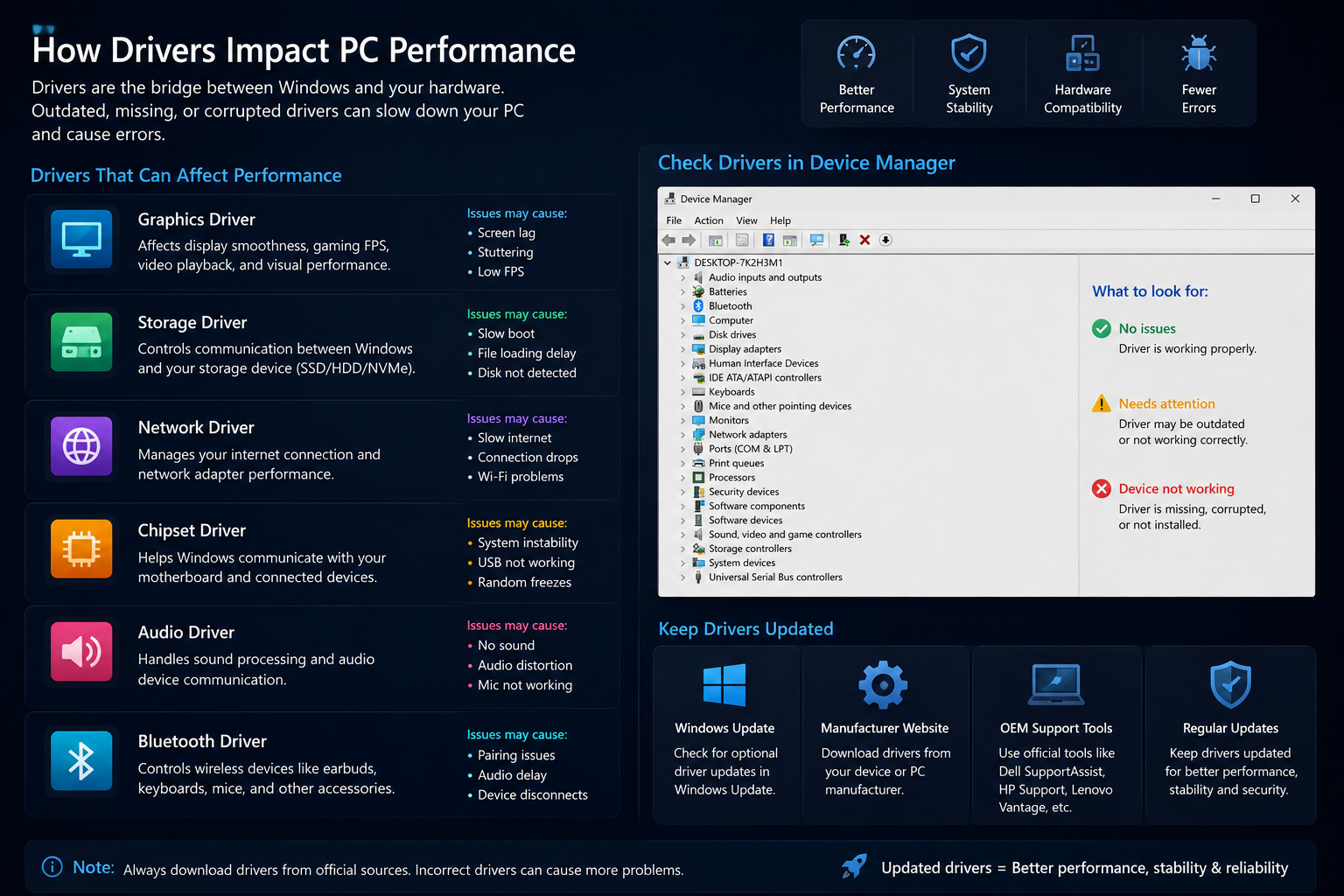 Driver impact on performance