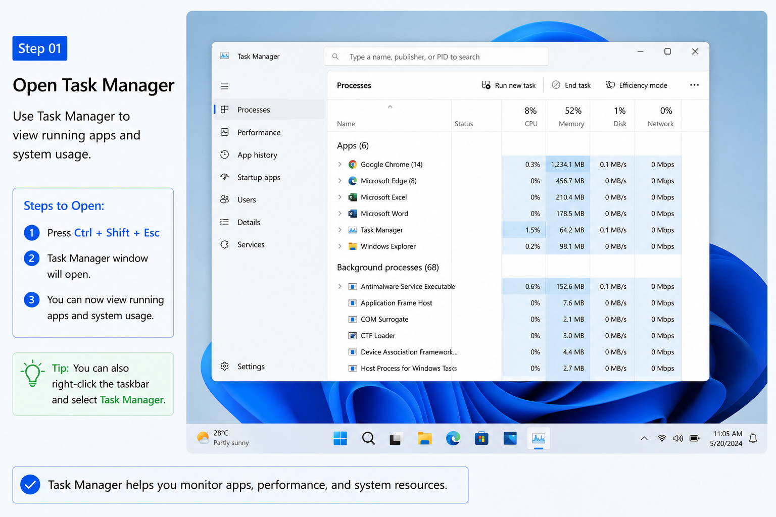 Open Task Manager