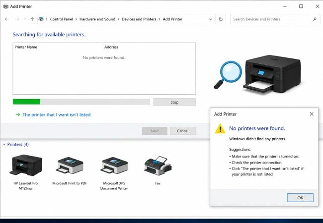 Add Printer Not Showing